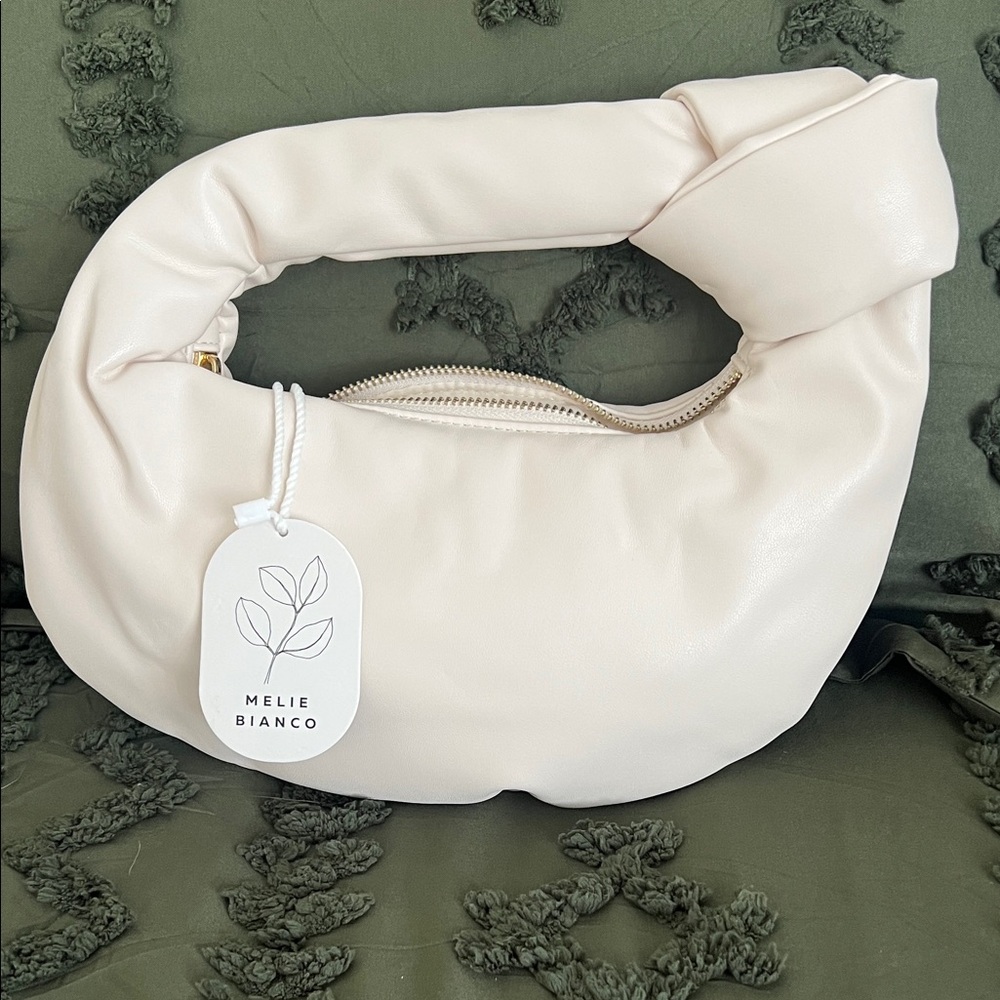 Melie Bianco Soft Cream Shoulder Bag